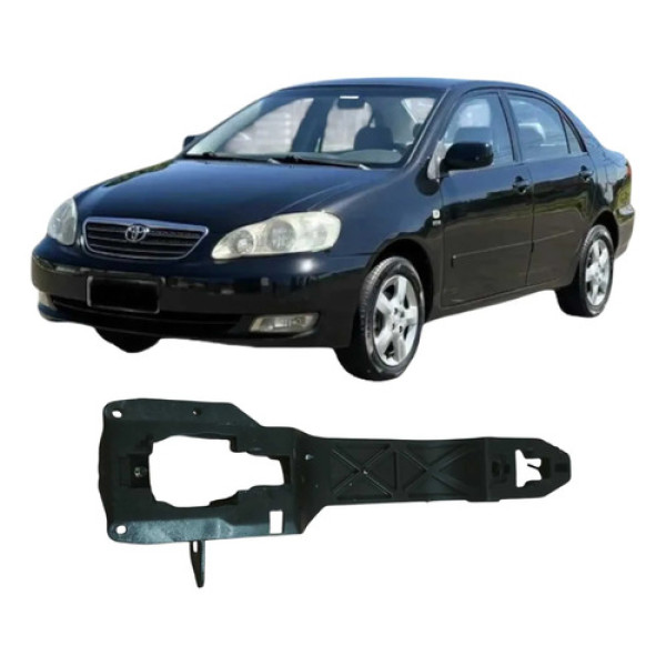 Suporte Maçaneta Traseira Esquerda  Corolla 2004 Original Preto Traseira