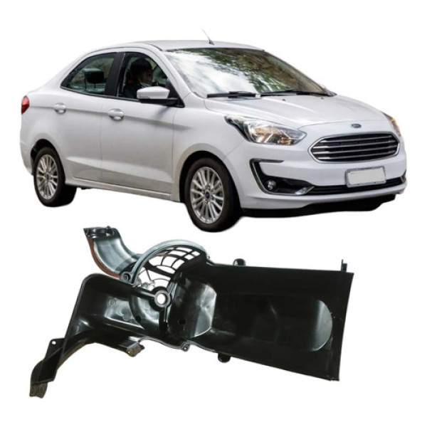 Acabamento Caixa Ar Ac Ford Ka 2019 1.0 3c Original  Preto