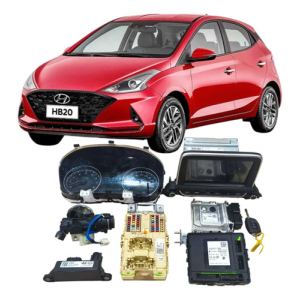 Kit Code Módulo Injeção Hyundai Hb20 1.0 3c Visio 3910104002