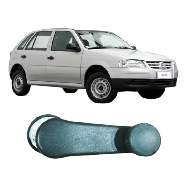 Manivela Vidro Manual Volkswagen Gol 2009 1.0 Original  Preto