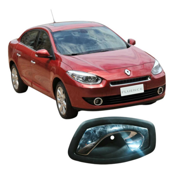 Maçaneta Interna Traseira Esquerda Fluence 2014 826730001r Branco Traseira
