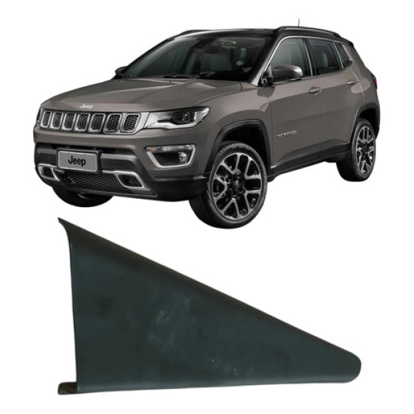 Moldura Interna Porta Traseira Direita Compass 2020 Original Cinza