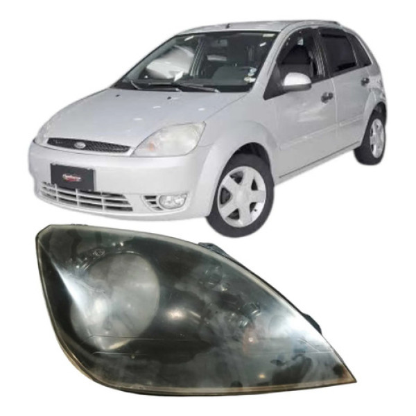 Farol Dianteiro Direito Ford Fiesta 2005 1.0 2s6513005 Direito/passageiro