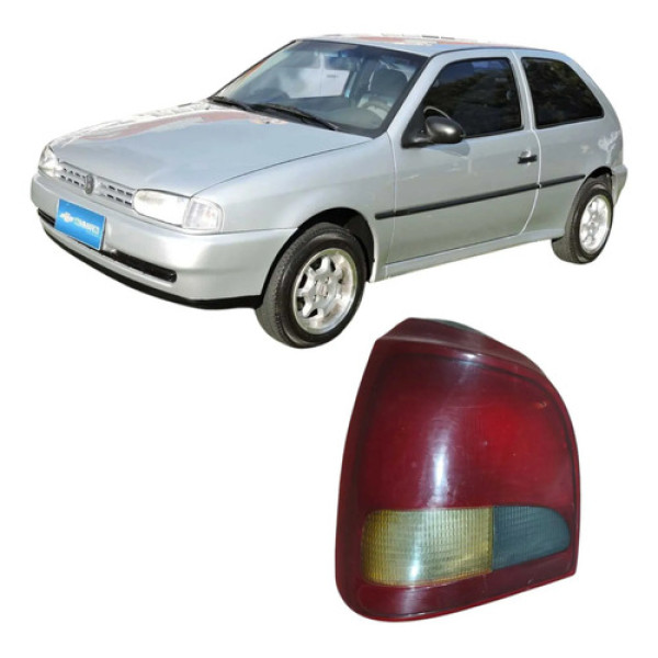 Lanterna Traseira Esquerda Gol G2 1.0 2p 1997 Original Esquerdo/motorista Vermelho