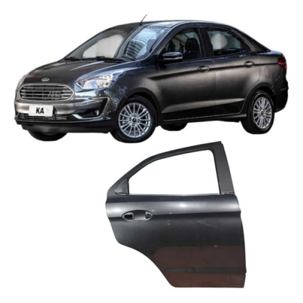 Porta Traseira Direita Ford Ka 1.5 3c Automático Original  Traseira Direita Preto