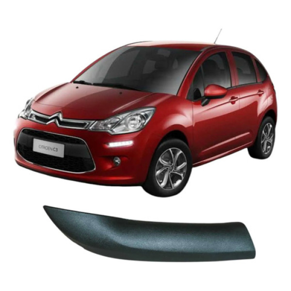 Puxador Porta Traseira Esquerda Citroen C3 2015 96875582vv Preto Traseira