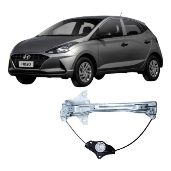 Máquina Vidro Traseira Direita Hyundai Hb20 2021 Original