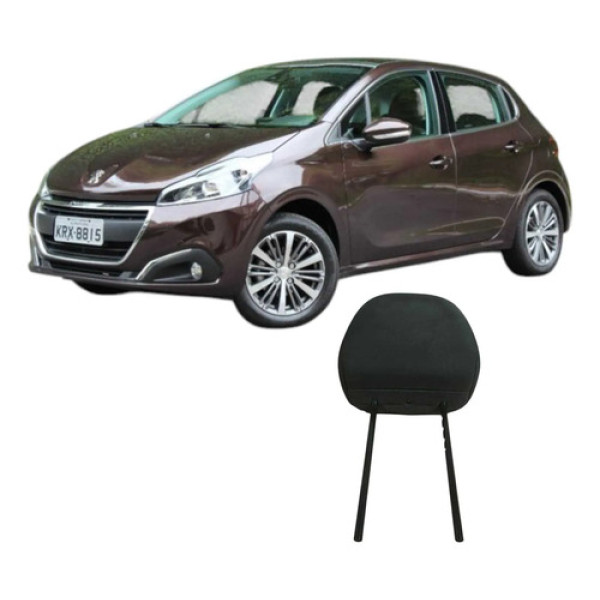 Encosto Dianteiro Cabeça Peugeot 208 2019 Original  Preto
