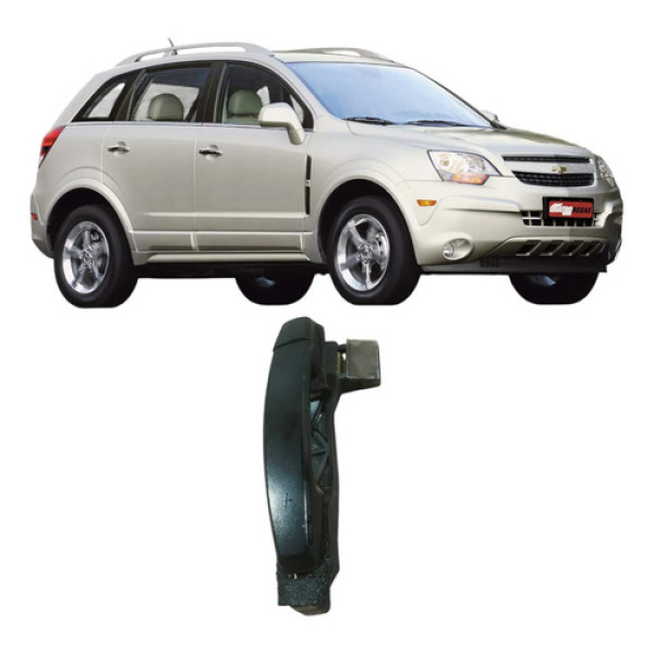 Maçaneta Traseira Direita Chevrolet Captiva 2009 Original Preto Traseira