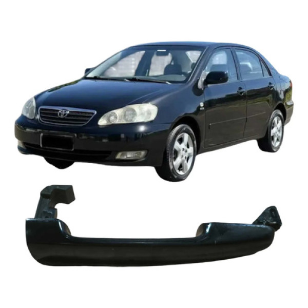 Maçaneta Traseira Direita Toyota Corolla 2004 1.8 Original Preto Traseira