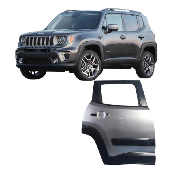 Porta Traseira Direita Jeep Renegade 1.8 2016 A 2019 12804 Traseira Direito Cinza