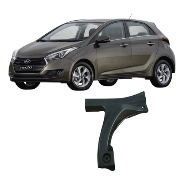 Soleira Porta Traseira Direita Hyundai Hb20 2016 85886r1000 Preto