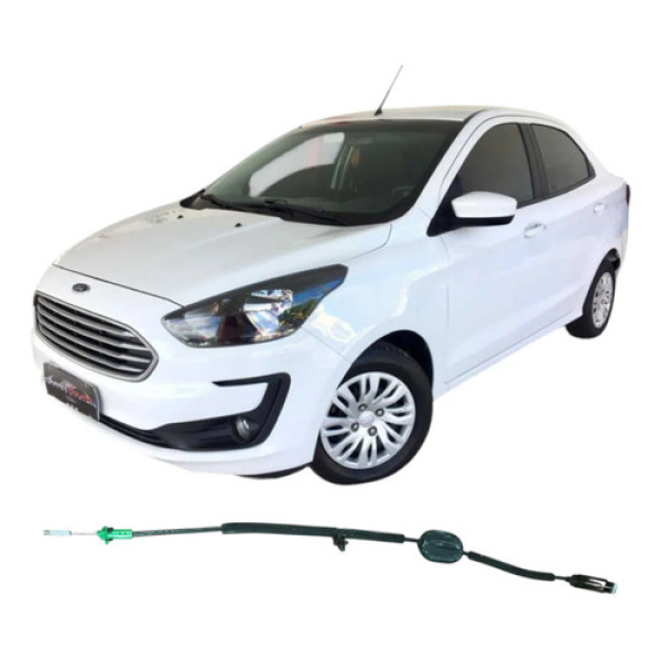 Cabo Fechadura Dianteira Direita Ford Ka Se Plus 1.0 2020 Preto Dianteira