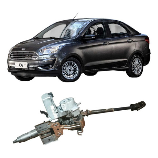 Coluna Direção Elétrica Ford Ka 2020 1.0 3c J7bc3d077ad