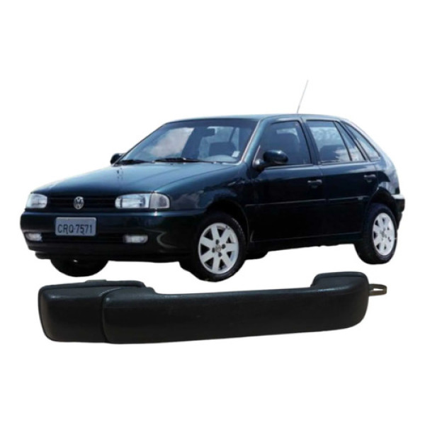 Maçaneta Traseira Direita Volkswagen Gol 1999 1.0 Original Preto Traseira
