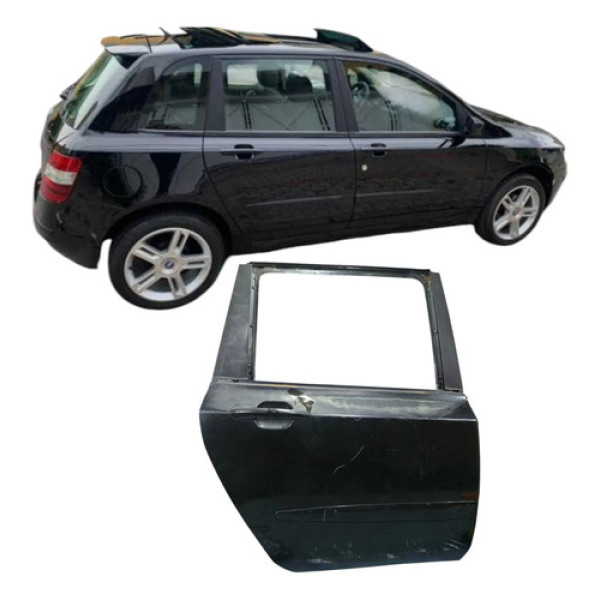Porta Traseiro Direito Fiat Stilo Flex 2007-2011 Original Traseira Direito Preto