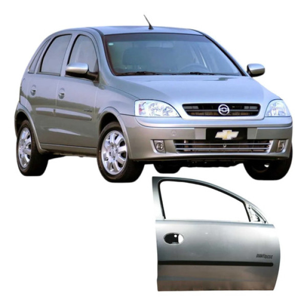Porta Dianteira Direita Chevrolet Corsa 2006 1.8 Original Dianteira Direita Prateado