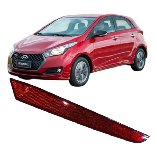 Refletor Olho Gato Traseiro Direito Hyundai Hb20 2016 2017 Vermelho
