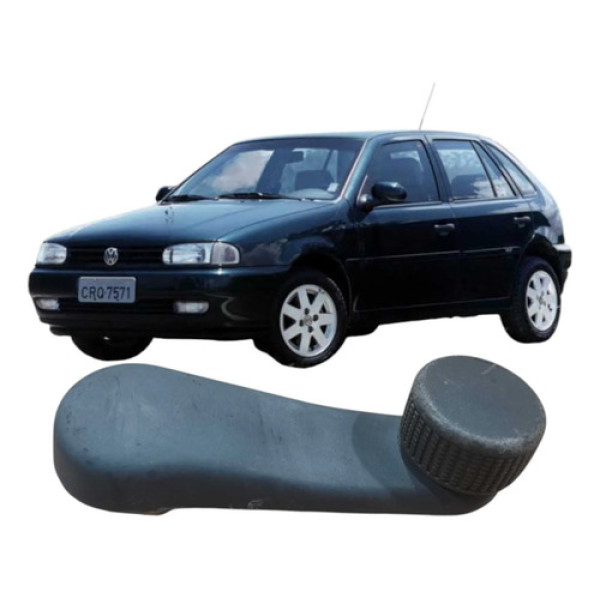 Manivela Reguladora Vidro Volkswagen Gol 1999 837581b Preto