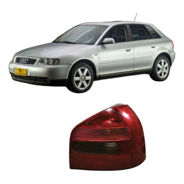 Lanterna Traseira Direita Audi A3 2003 Original 8l0945096 Direito/passageiro Vermelho
