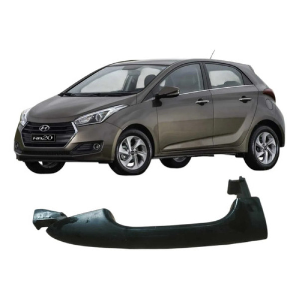 Maçaneta Traseira Direita Hyundai Hb20 2016 1.0 3c Original Prateado Traseira
