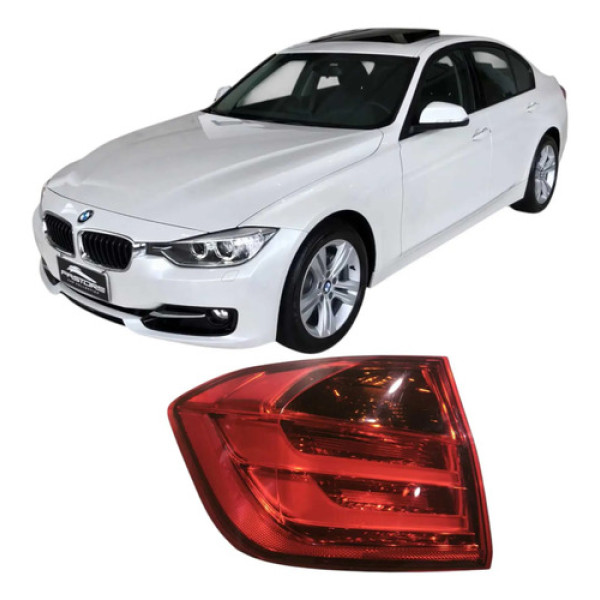Lanterna Luz Traseira Esquerda Bmw 320i 2015 2.0 37312845010 Esquerdo/motorista Vermelho