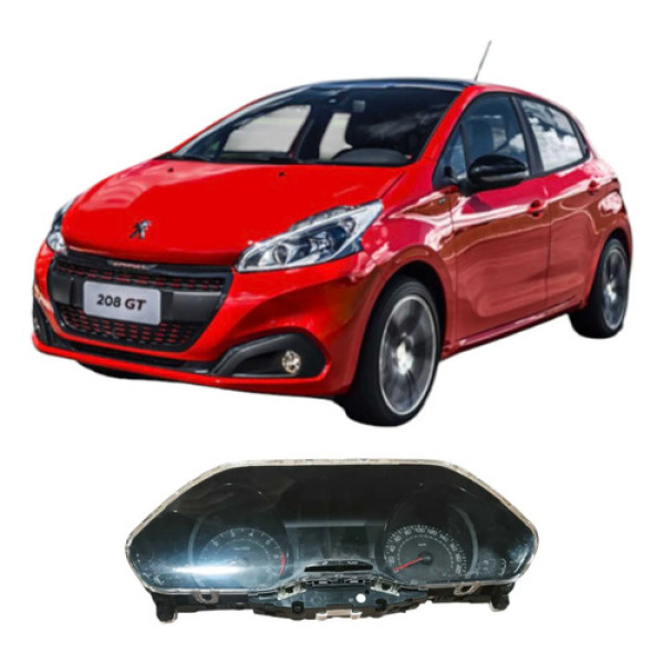 Painel Instrumento Peugeot 208 2017 1.2 227909022 Original Preto