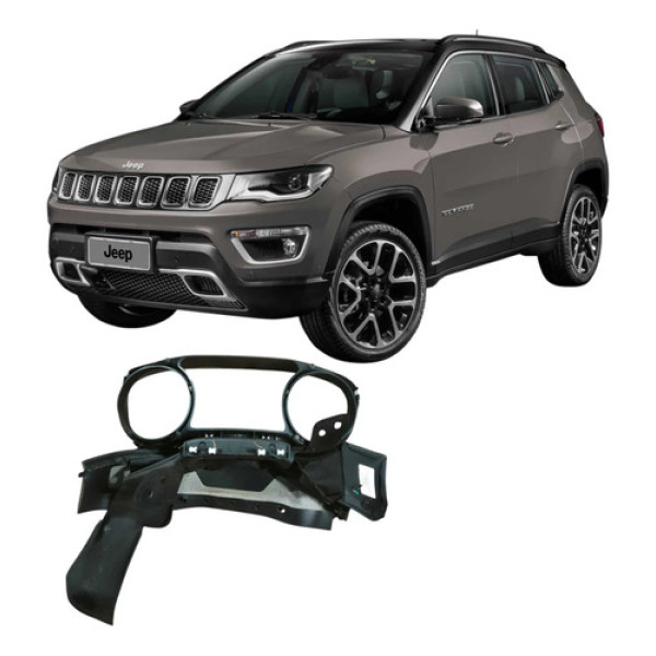 Moldura Painel Instrumento Jeep Compass 2020 2.0 53293624 Cinza