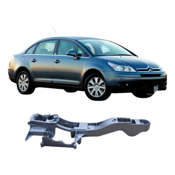 Suporte Maçaneta Externa Traseira Esquerda Citroën C4 2009 Prateado