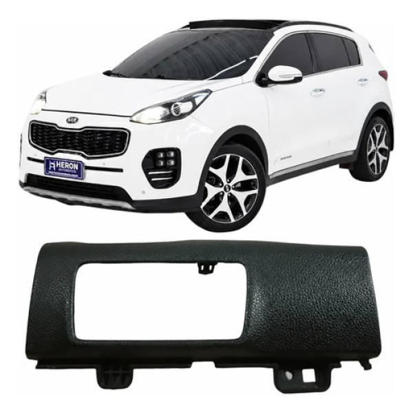 Acabamento Botão Luz Painel Kia Sportage 2018 2.0 84782d9010 Preto