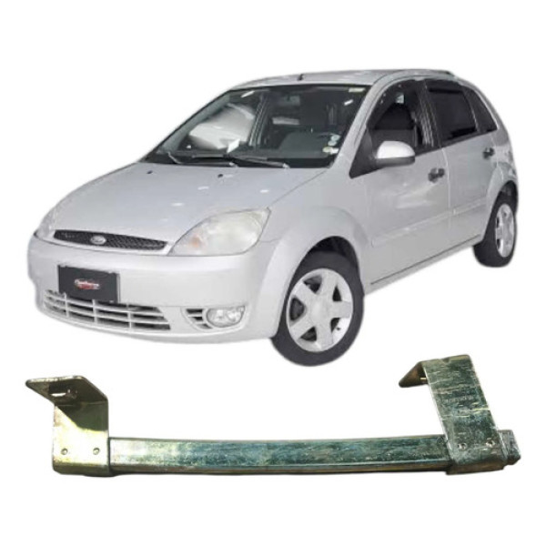 Guia Vidro Dianteiro Esquerdo Ford Fiesta 2005 1.0 Original Prateado
