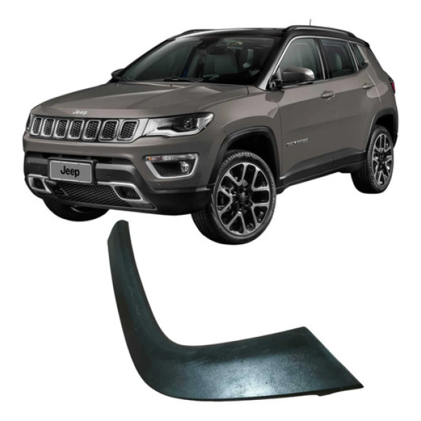 Friso Moldura Tras Dir Jeep Compass 2020 2.0 Orig 53282566 Preto