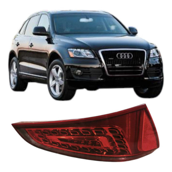 Lanterna Esquerda Traseira Audi Q5 2012 2.0 8r0945093a Esquerdo/motorista Vermelho