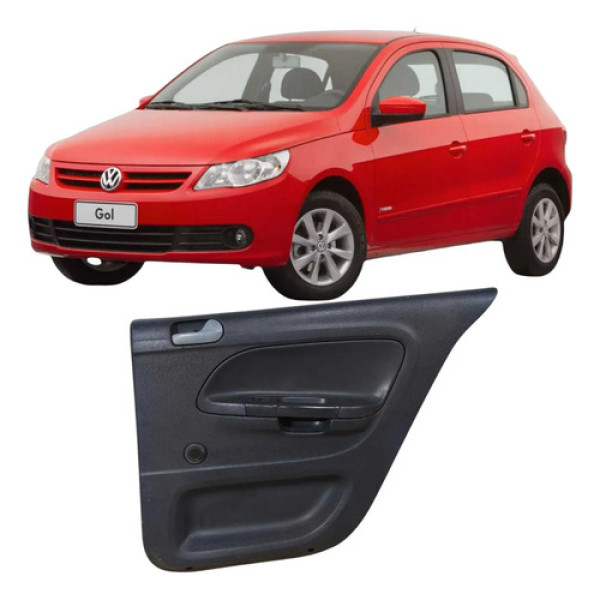 Forro Porta Traseira Direita Vw Gol G5 1.6 5u4867212 Preto