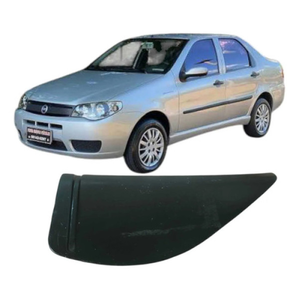 Acabamento Esquerdo Retrovisor Fiat Siena 2006 1.0 Original Preto