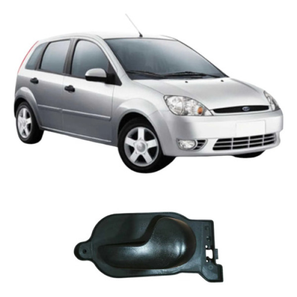 Maçaneta Dianteira Direita Ford Fiesta 2006 1.0 2s65a22600af Preto Dianteira