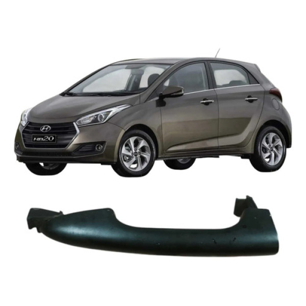 Maçaneta Dianteira Direita Hb20 2016 1.0 3c  Original Preto Dianteira