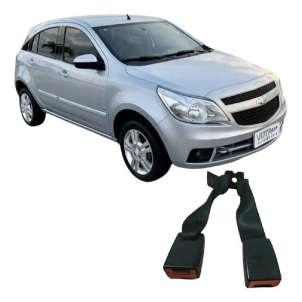 Cinto Duplo Traseiro Central Chevrolet Agile 2012 Original Preto