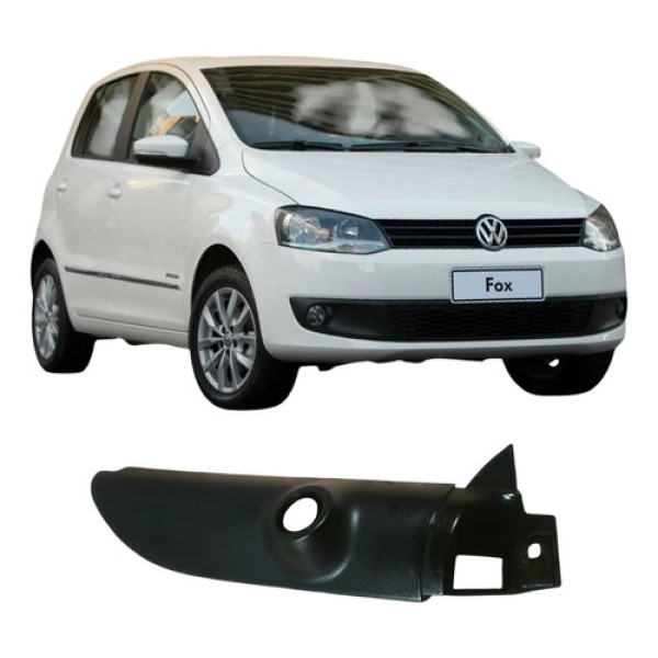 Moldura Direita Retrovisor Volkswagen Fox 2014 1.0 Original Preto