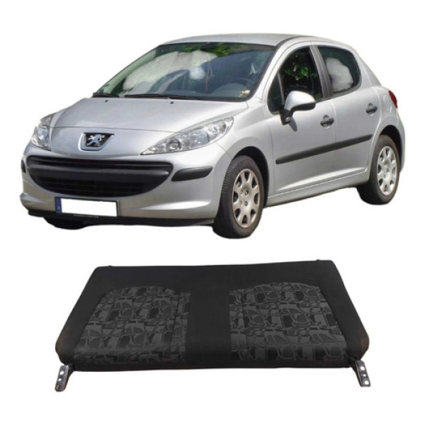 Encosto Banco Traseiro Peugeot 207 2009 1.4 Original  Preto