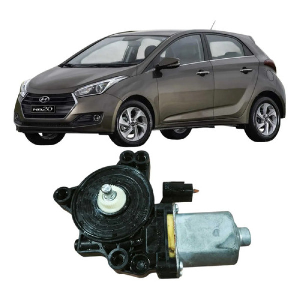 Motor Vidro Dianteiro Esquerdo Hyundai Hb20 2016 Original