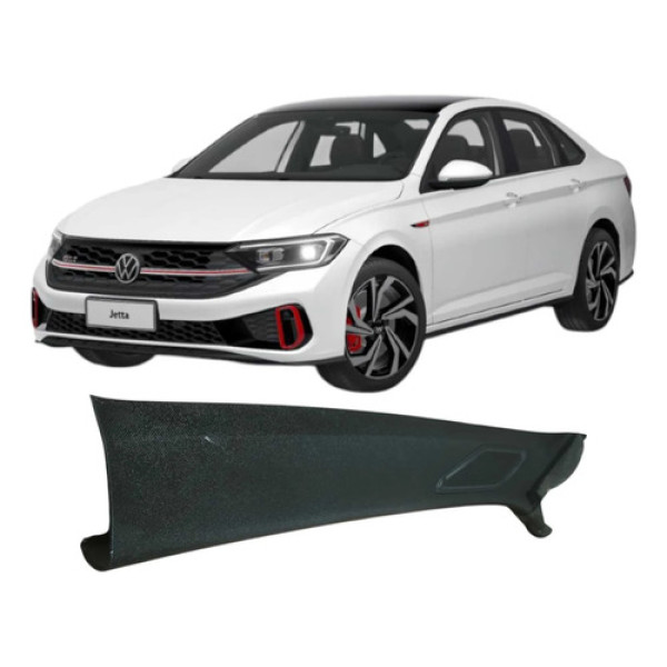 Coluna Esquerda Parabrisa Volkswagen Jetta 2023 Original Preto