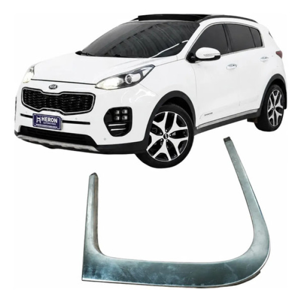 Friso Porta Traseira Esquerda Kia Sportage 2018 2.0 Original Prateado