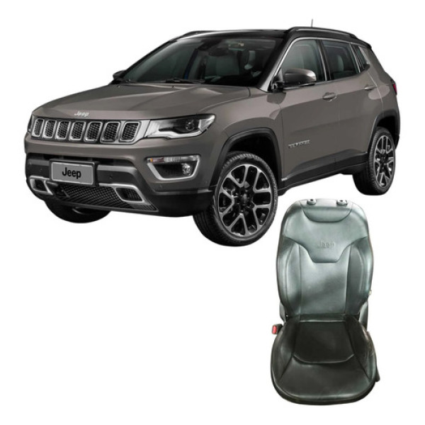 Banco Dianteiro Esquerdo Jeep Compass 2020 2.0 Original Cinza