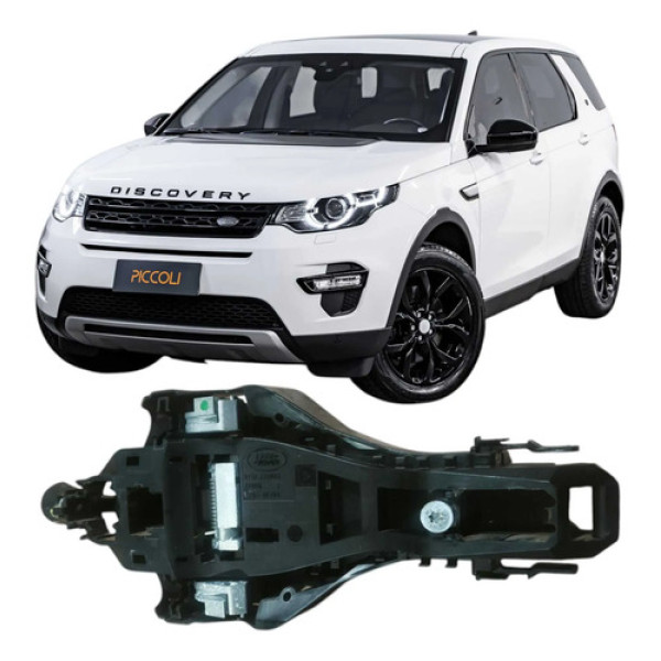 Suporte Maçaneta Traseira Esquerda Land Rover Discovery 2018 Cinza Traseira