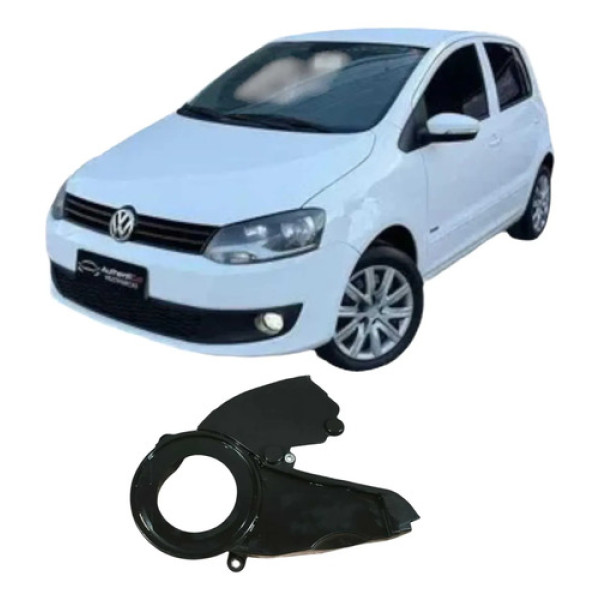 Capa Inferior Correia Dentada Vw Fox 2010 1.0 Original Preto