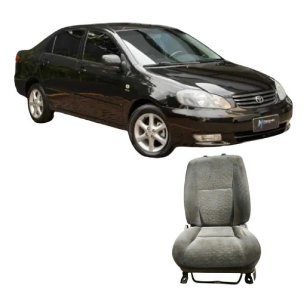 Banco Dianteiro Esquerdo Toyota Corolla 2004 1.8 Original Cinza