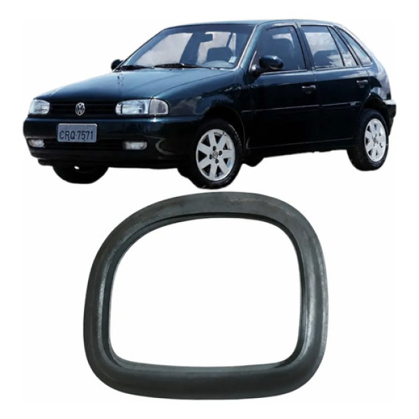 Acabamento Cinto Traseiro Direito Vw Gol 1999 373857852 Preto
