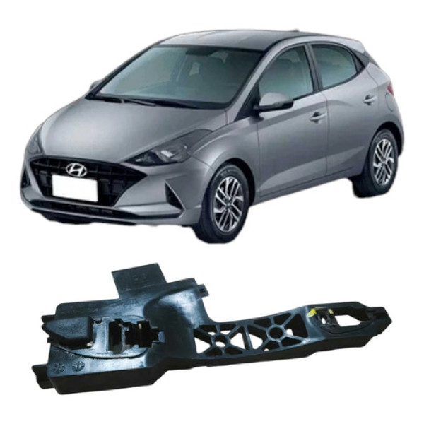 Suporte Maçaneta Dianteira Direita Hyundai Hb20 1.0 3c 2022 Preto Dianteira