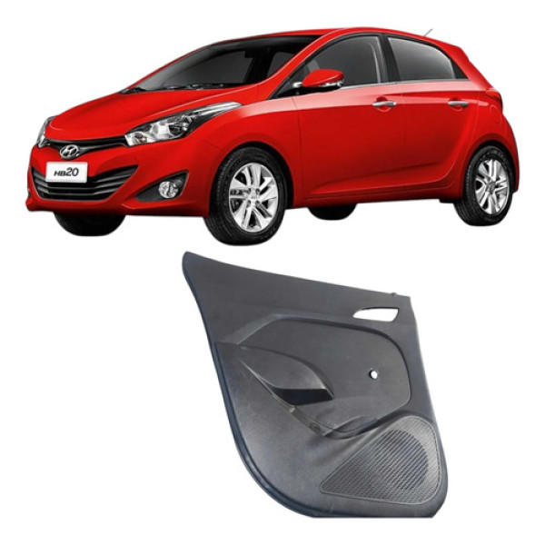 Forro Porta Traseira Esquerda Hyundai Hb20 1.0 3c 2017 2018 Cinza